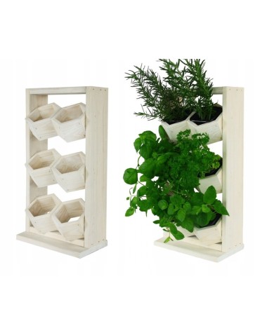 Drewniany ziołownik wertykalny RD-8/2x3 - Natur