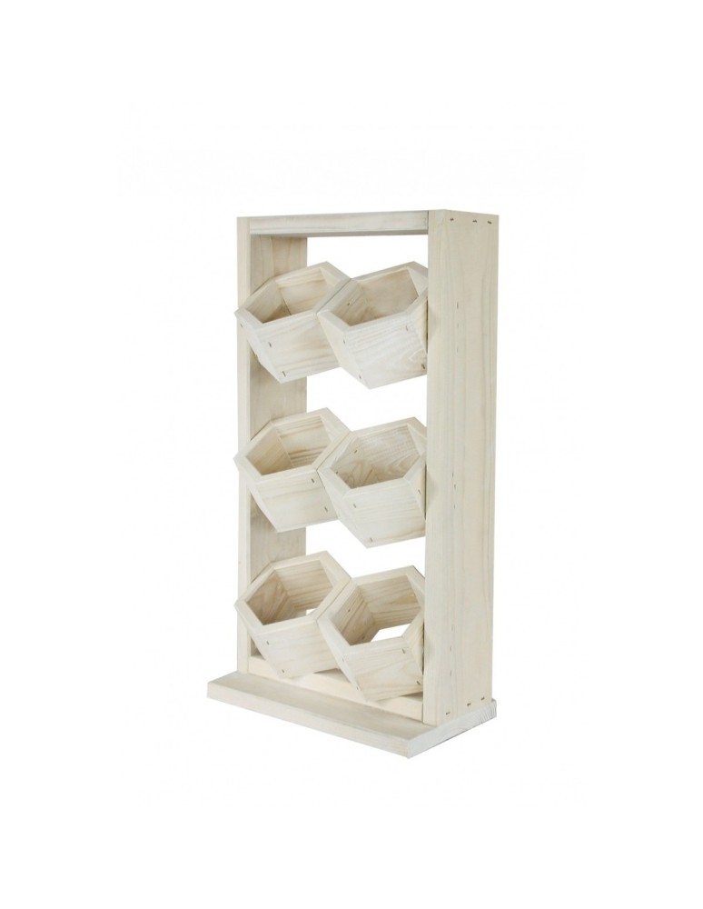 Kwietniki i donice - Drewniany ziołownik wertykalny RD-8/2x3 - Natur - product MODO24.PL 3