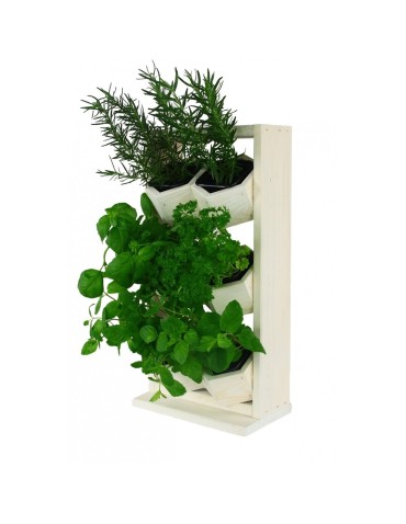 Kwietniki i donice - Drewniany ziołownik wertykalny RD-8/2x3 - Natur - product 5