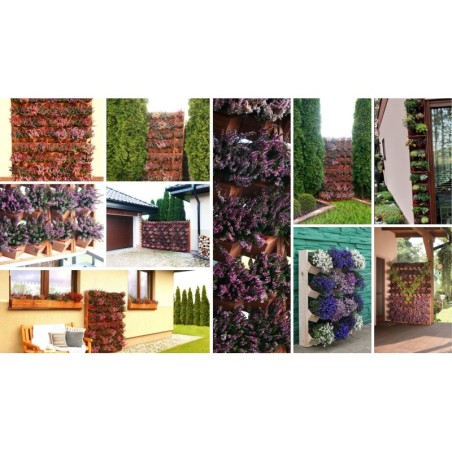 Drewniany ziołownik wertykalny RD-8/2x3 - Natur