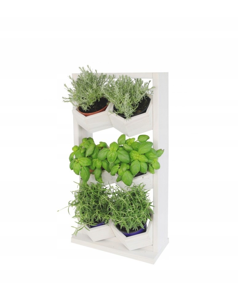 Kwietniki i donice - Drewniany ziołownik wertykalny RD-8/2x3 - Natur - product MODO24.PL 11