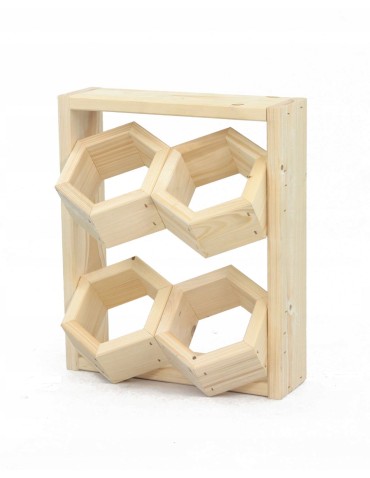 Kwietniki i donice - Drewniany ziołownik wertykalny RD-8/2x2 - Natur - product 3
