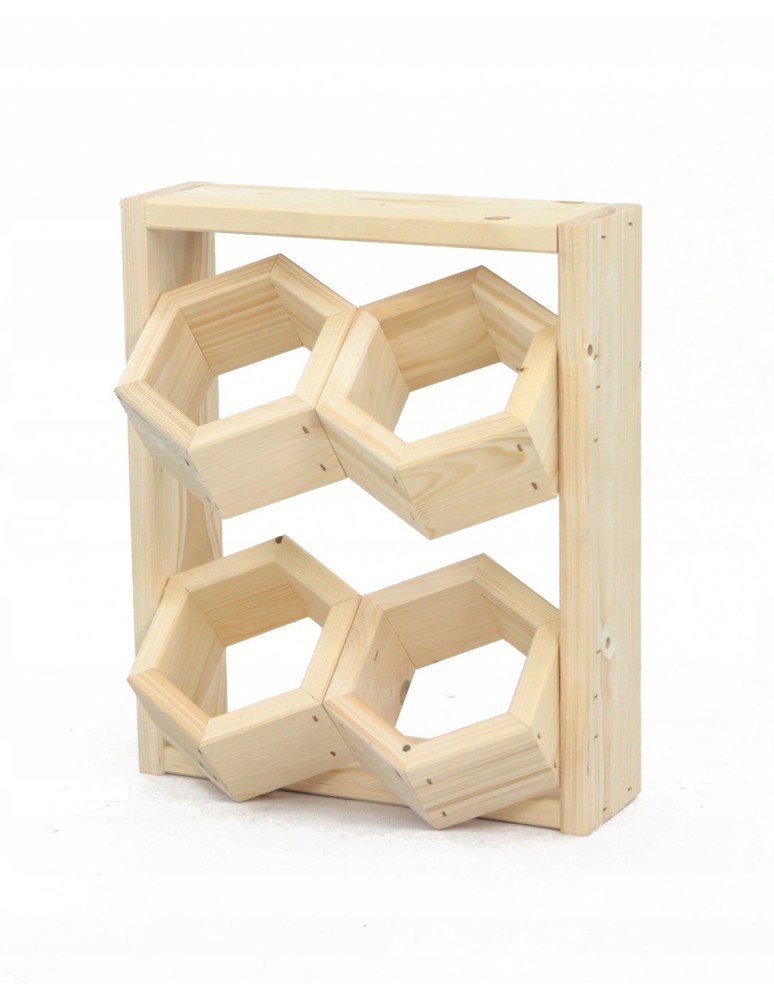 Kwietniki i donice - Drewniany ziołownik wertykalny RD-8/2x2 - Natur - product MODO24.PL 3