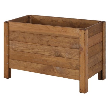 Drewniana Skrzynia na 2 Donice /szer. 68cm/Regulacja Dna/ RDS – Brązowa