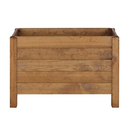 Drewniana Skrzynia na 2 Donice /szer. 68cm/Regulacja Dna/ RDS – Brązowa