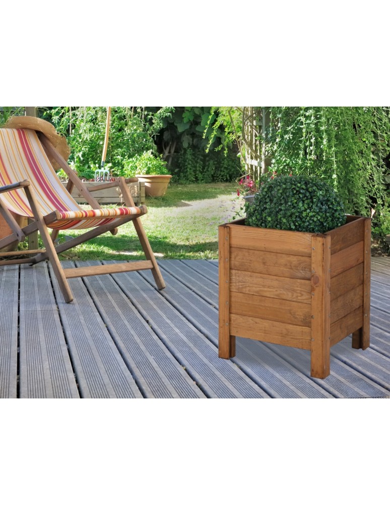 Kwietniki i donice - Drewniana Skrzynia na 2 Donice /szer. 68cm/Regulacja Dna/ RDS – Brązowa - product MODO24.PL 10