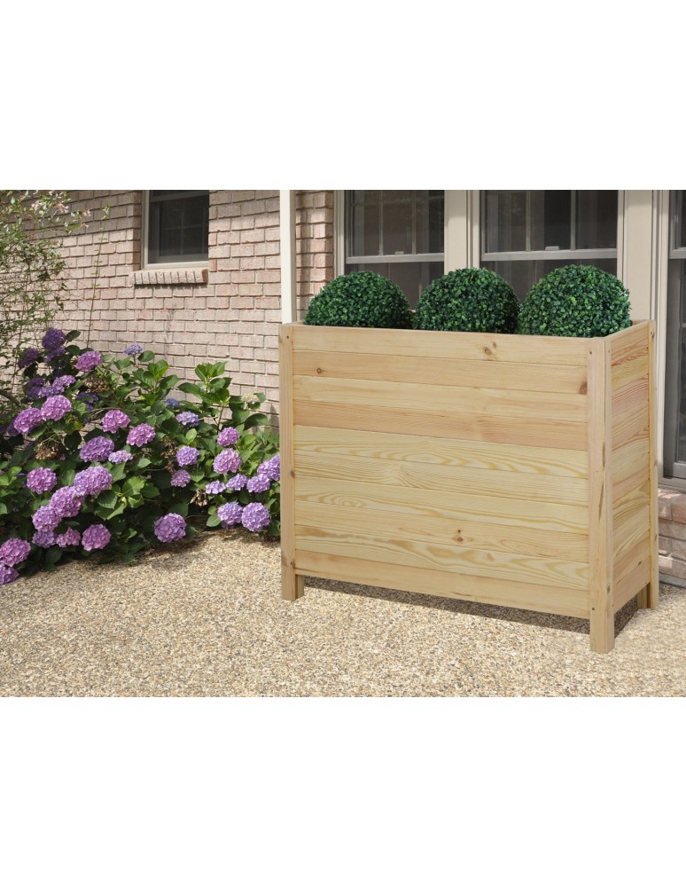 Kwietniki i donice - Drewniana Skrzynia na 2 Donice /szer. 68cm/Regulacja Dna/ RDS – Brązowa - product MODO24.PL 11