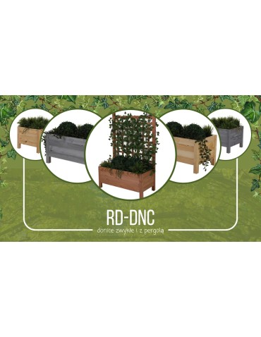 Drewniana donica RD-DNC /34x40x40cm/ Szara - product 2