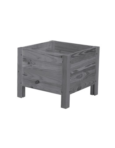 Dom i ogród - Drewniana donica RD-DNC /34x40x40cm/ Szara - product 4