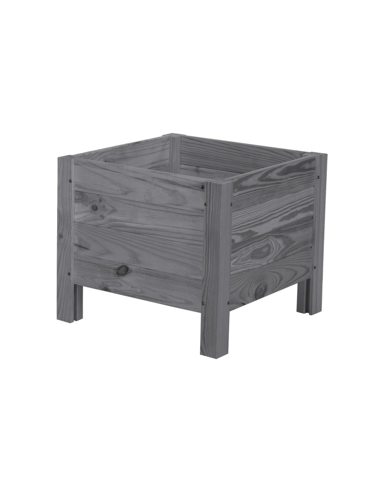 Dom i ogród - Drewniana donica RD-DNC /34x40x40cm/ Szara - product MODO24.PL 4