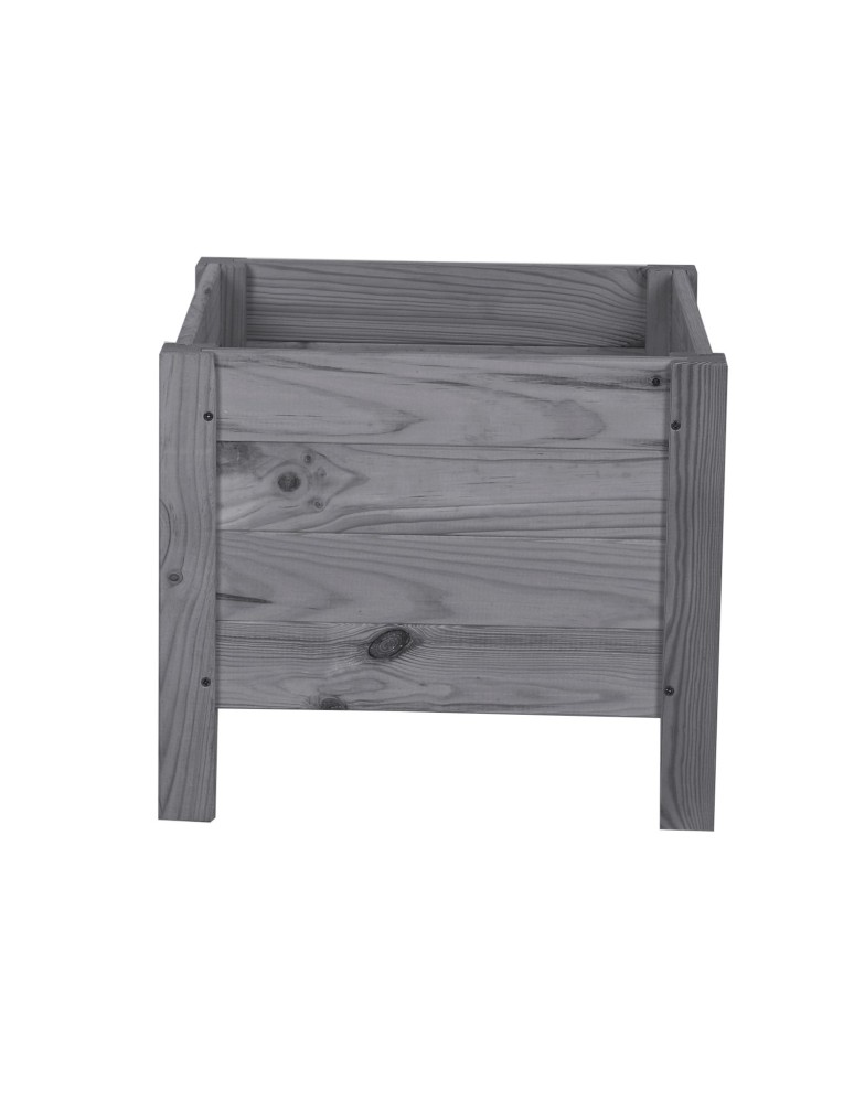 Dom i ogród - Drewniana donica RD-DNC /34x40x40cm/ Szara - product MODO24.PL 5