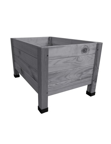 Dom i ogród - Drewniana donica RD-DNC /34x60x40cm/ Szara - product 3