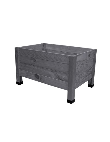 Dom i ogród - Drewniana donica RD-DNC /34x60x40cm/ Szara - product 4