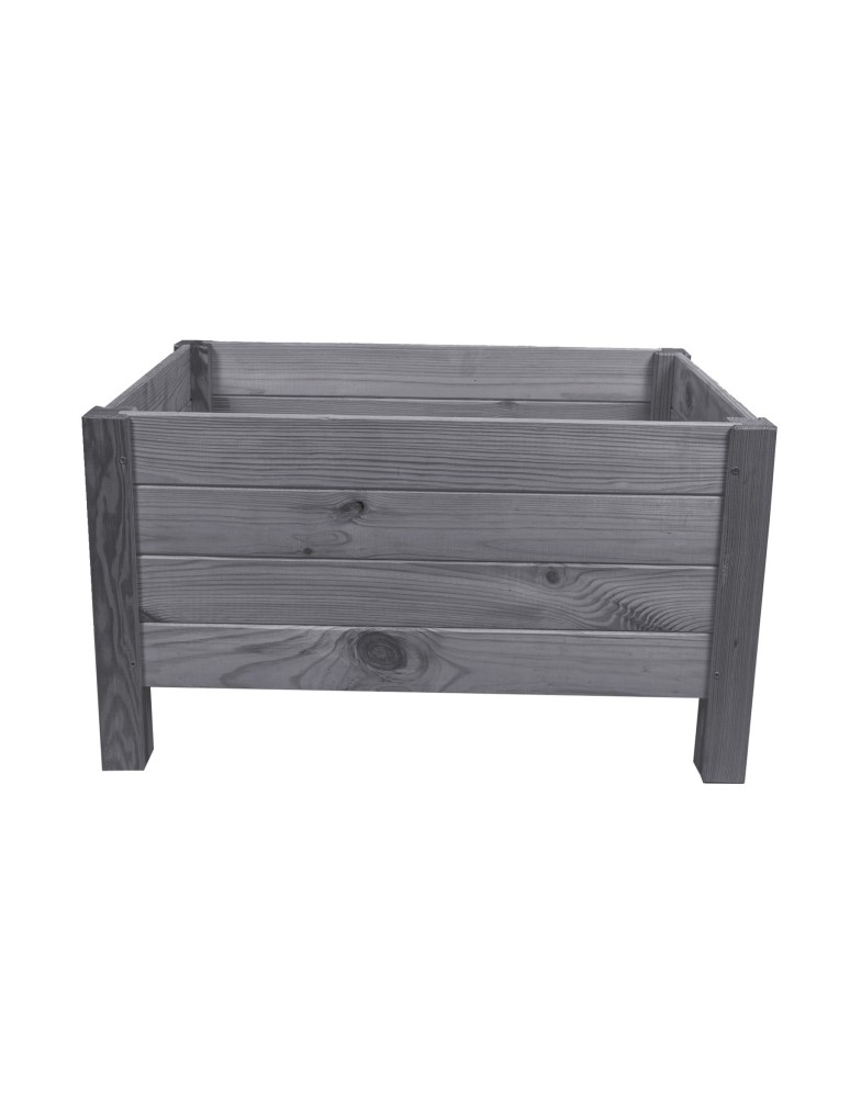 Dom i ogród - Drewniana donica RD-DNC /34x60x40cm/ Szara - product MODO24.PL 5