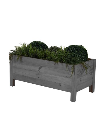 Dom i ogród - Drewniana donica RD-DNC /34x80x40cm/ Szara - product 3