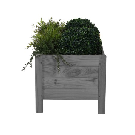 Drewniana donica RD-DNC /34x80x40cm/ Szara