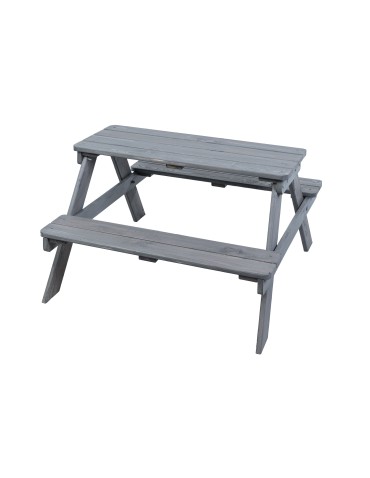 Skrzynie i ławki - Stół piknikowy z ławkami stół ogrodowy drewniany stolik dla dzieci 1-4 lat - product 3