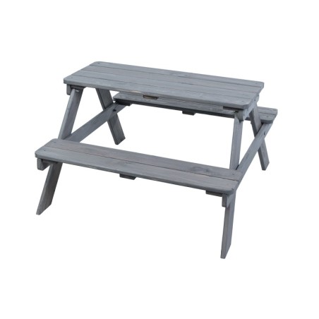 Stół piknikowy z ławkami stół ogrodowy drewniany stolik dla dzieci 1-4 lat