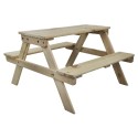 Stół piknikowy z ławkami stół ogrodowy drewniany stolik dla dzieci 1-4 lat