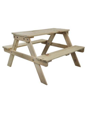 Skrzynie i ławki - Stół piknikowy z ławkami stół ogrodowy drewniany stolik dla dzieci 1-4 lat - product 3
