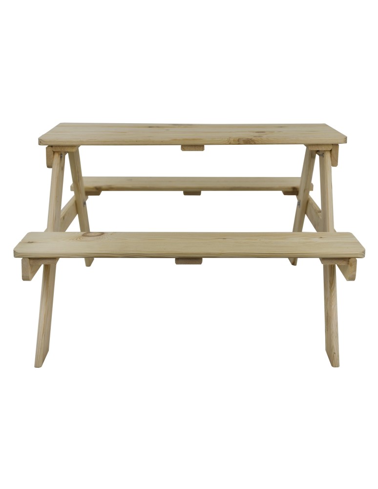 Skrzynie i ławki - Stół piknikowy z ławkami stół ogrodowy drewniany stolik dla dzieci 1-4 lat - product MODO24.PL 4