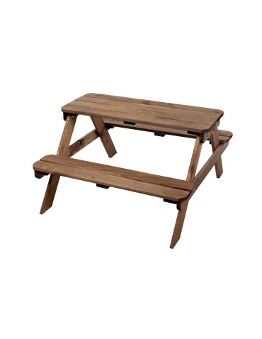 Skrzynie i ławki - Stół piknikowy z ławkami stół ogrodowy drewniany stolik dla dzieci 1-4 lat - product 3