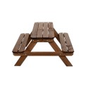 Stół piknikowy z ławkami stół ogrodowy drewniany stolik dla dzieci 1-4 lat