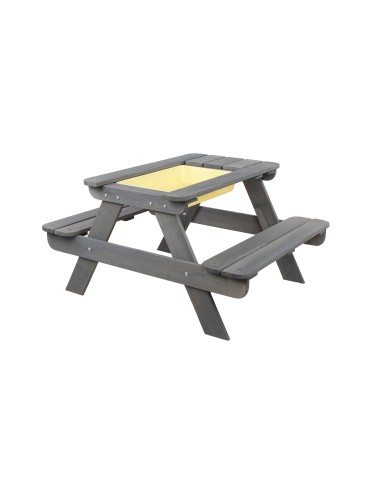 Skrzynie i ławki - Drewniany stół piknikowy z pojemnikiem na piasek stolik dla dzieci z ławką - product 3