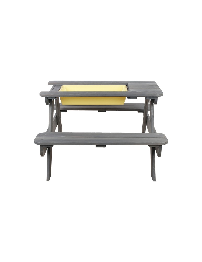 Skrzynie i ławki - Drewniany stół piknikowy z pojemnikiem na piasek stolik dla dzieci z ławką - product MODO24.PL 4