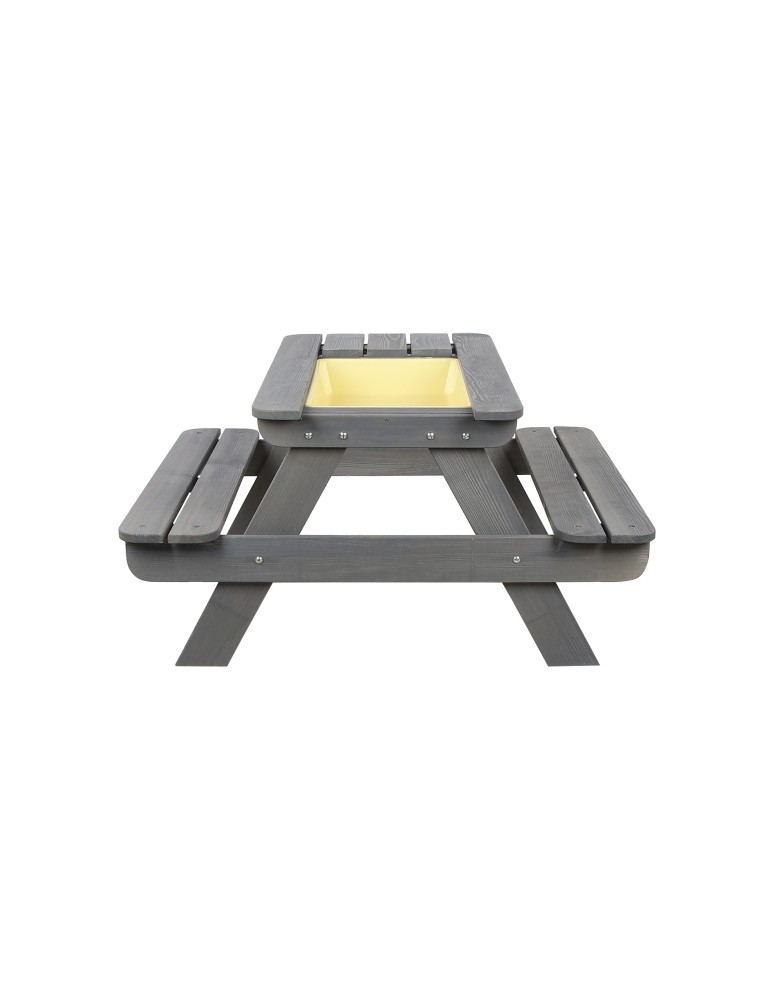 Skrzynie i ławki - Drewniany stół piknikowy z pojemnikiem na piasek stolik dla dzieci z ławką - product MODO24.PL 5