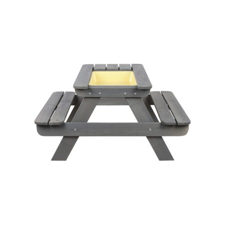 Drewniany stół piknikowy z pojemnikiem na piasek stolik dla dzieci z ławką