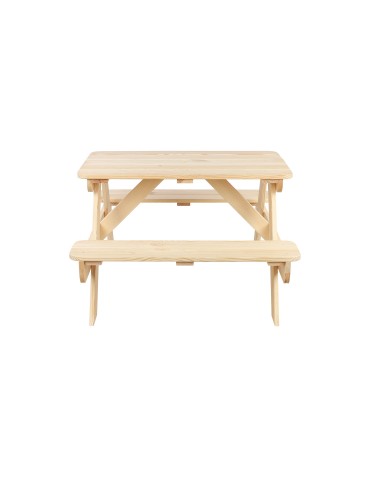Skrzynie i ławki - Stół piknikowy stół ogrodowy drewniany stół z ławkami stolik dla dzieci 1-6 - product 4