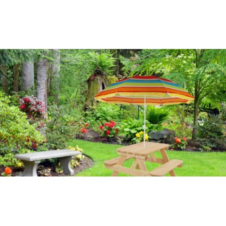 Stół piknikowy stół ogrodowy drewniany stół z ławkami stolik dla dzieci 1-6