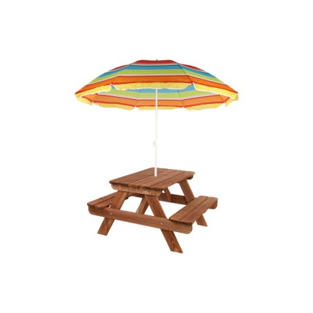 Stół piknikowy stół ogrodowy drewniany stół z ławkami stolik dla dzieci 1-6