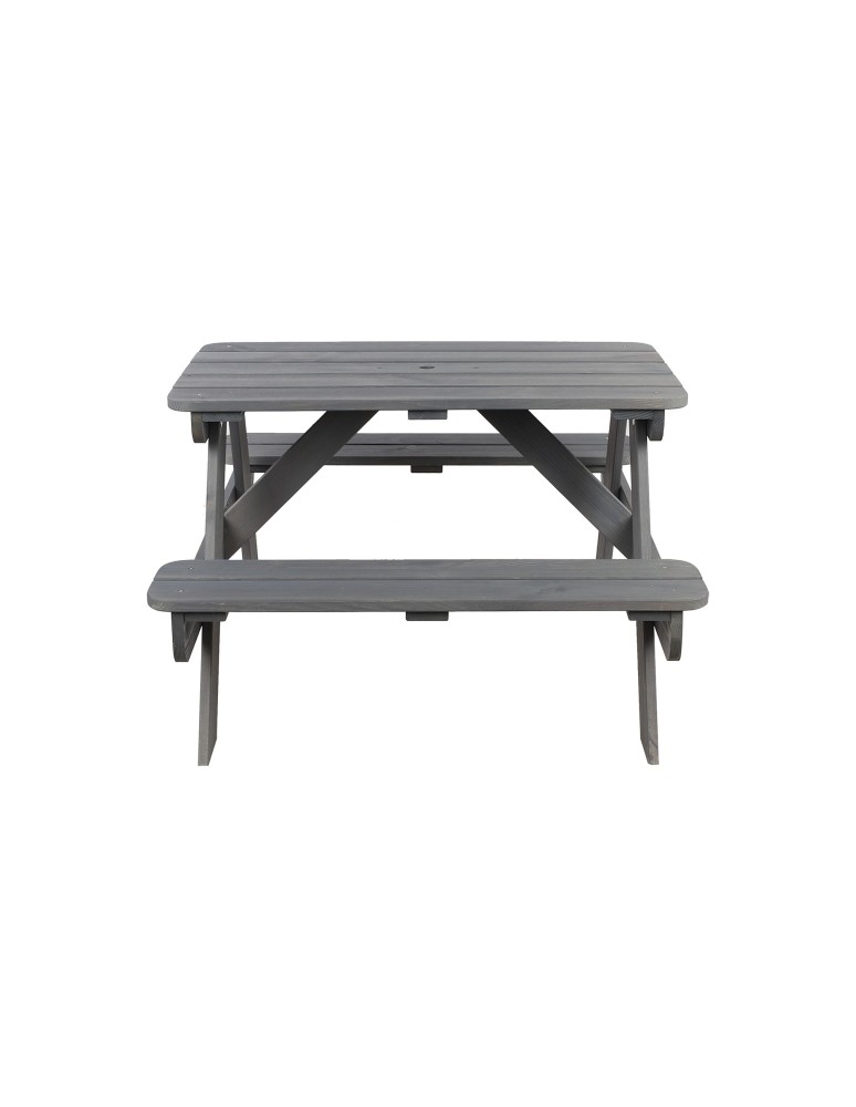 Skrzynie i ławki - Stół piknikowy stół ogrodowy drewniany stół z ławkami stolik dla dzieci 1-6 - product MODO24.PL 4
