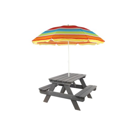 Stół piknikowy stół ogrodowy drewniany stół z ławkami stolik dla dzieci 1-6