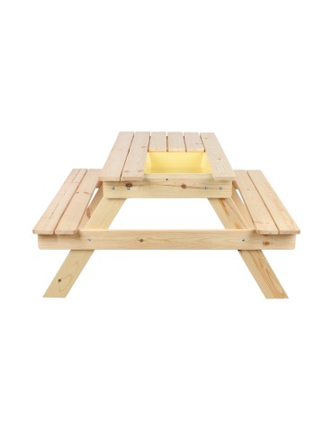 Skrzynie i ławki - Drewniany stół piknikowy z pojemnikiem na piasek stolik dla dzieci 1-10 lat - product 5