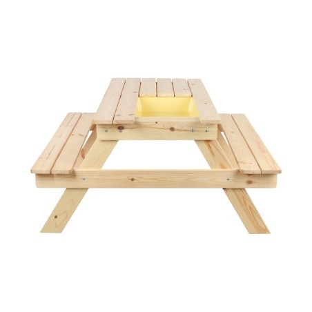 Drewniany stół piknikowy z pojemnikiem na piasek stolik dla dzieci 1-10 lat