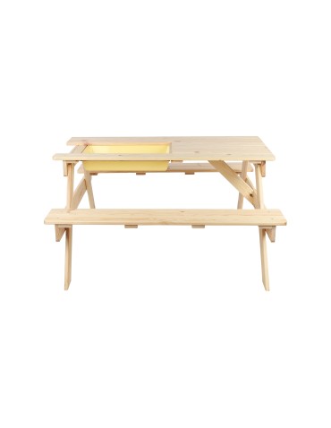 Skrzynie i ławki - Drewniany stół piknikowy z pojemnikiem na piasek stolik dla dzieci 1-10 lat - product 15