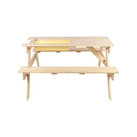 Drewniany stół piknikowy z pojemnikiem na piasek stolik dla dzieci 1-10 lat