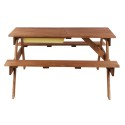 Drewniany stół piknikowy z pojemnikiem na piasek stolik dla dzieci 1-10 lat