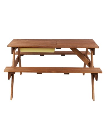 Skrzynie i ławki - Drewniany stół piknikowy z pojemnikiem na piasek stolik dla dzieci 1-10 lat - product 15