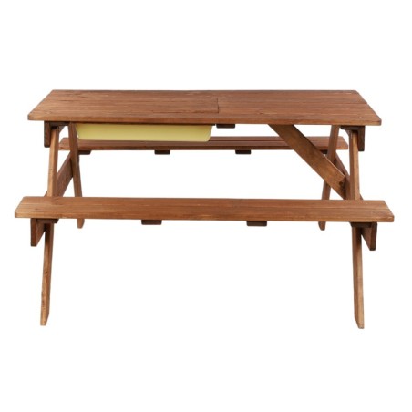 Drewniany stół piknikowy z pojemnikiem na piasek stolik dla dzieci 1-10 lat