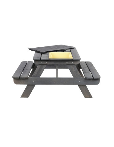 Skrzynie i ławki - Drewniany stół piknikowy z pojemnikiem na piasek stolik dla dzieci 1-10 lat - product 3