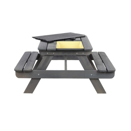 Drewniany stół piknikowy z pojemnikiem na piasek stolik dla dzieci 1-10 lat