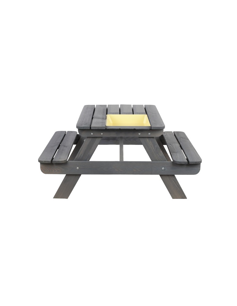 Skrzynie i ławki - Drewniany stół piknikowy z pojemnikiem na piasek stolik dla dzieci 1-10 lat - product MODO24.PL 4