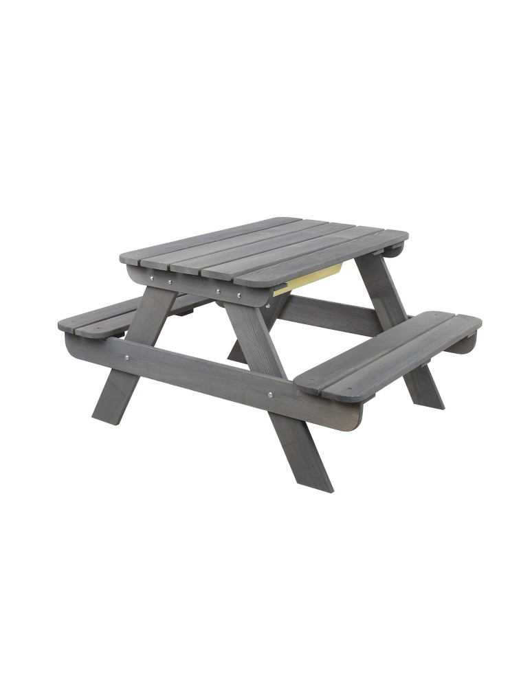 Skrzynie i ławki - Drewniany stół piknikowy z pojemnikiem na piasek stolik dla dzieci 1-10 lat - product MODO24.PL 5