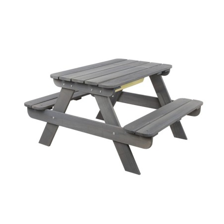 Drewniany stół piknikowy z pojemnikiem na piasek stolik dla dzieci 1-10 lat