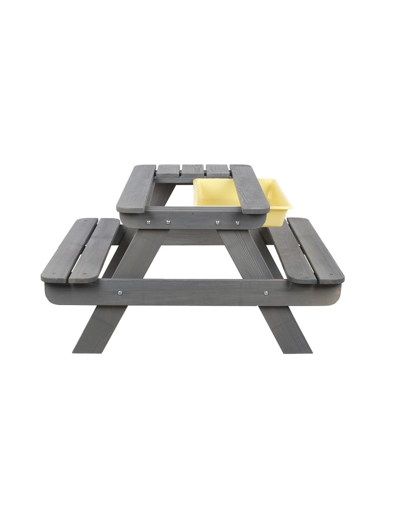 Skrzynie i ławki - Drewniany stół piknikowy z pojemnikiem na piasek stolik dla dzieci 1-10 lat - product MODO24.PL 15