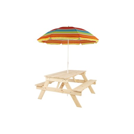 Stół piknikowy do parasola stół ogrodowy stół z ławkami dla dzieci 1-10 lat